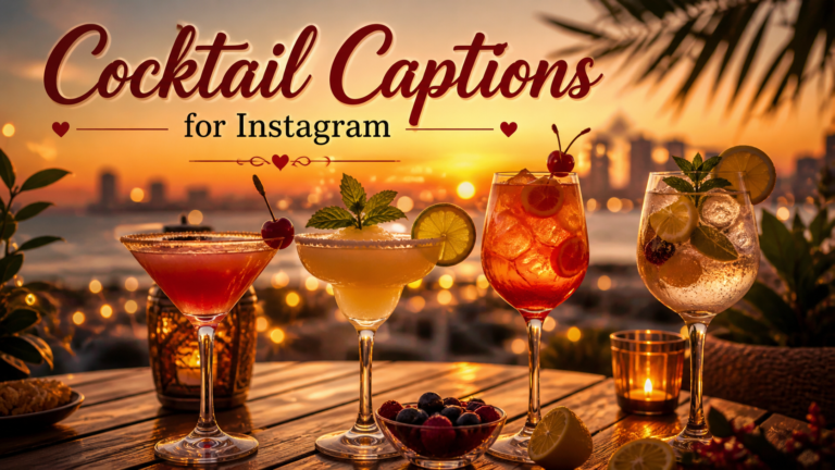 Cocktail Captions for Instagram