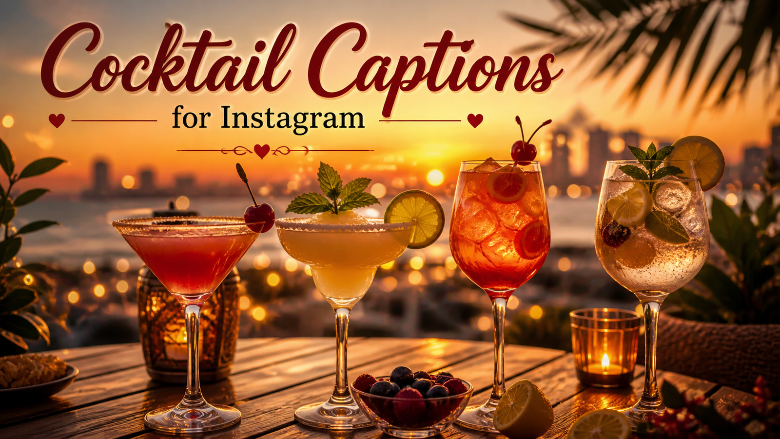 Cocktail Captions for Instagram