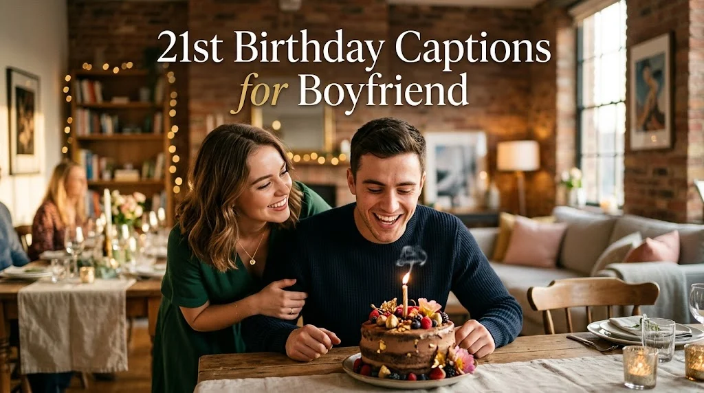 21st Birthday Captions for Boyfriend