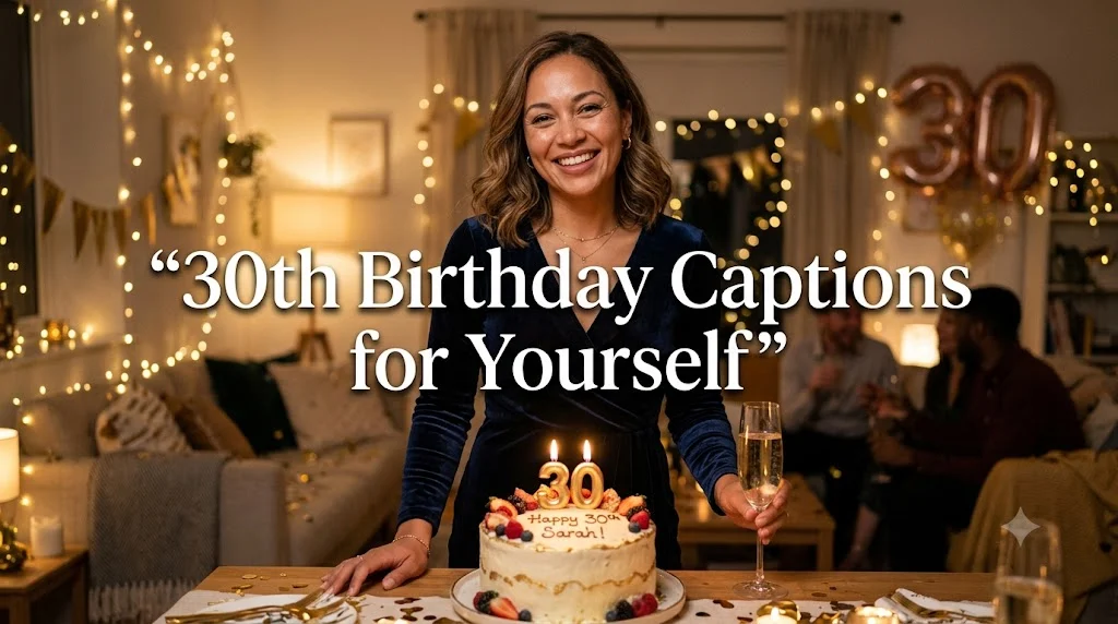 30th Birthday Captions for Yourself