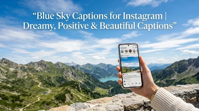 Blue Sky Captions for Instagram