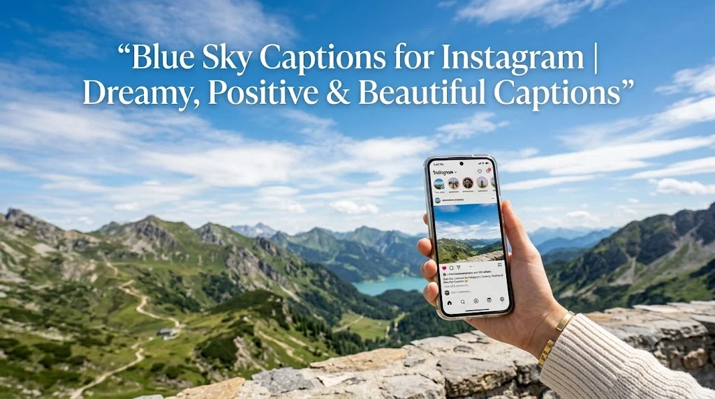 Blue Sky Captions for Instagram