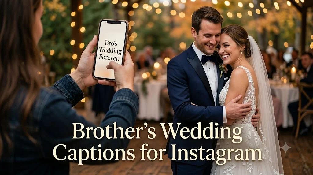 Brother’s Wedding Captions for Instagram