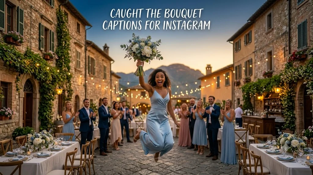 Caught the Bouquet Captions for Instagram