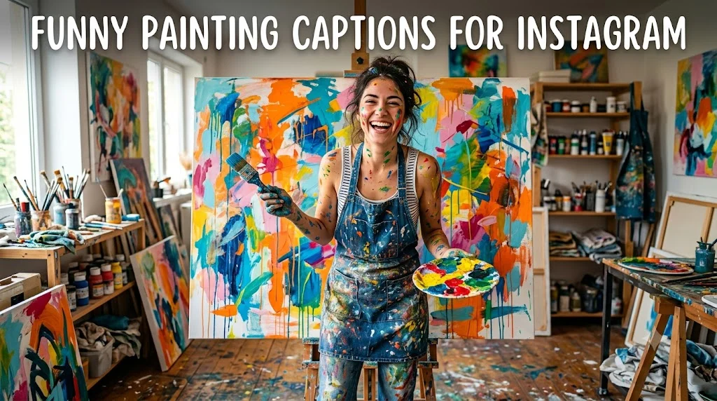 Funny Painting Captions for Instagram