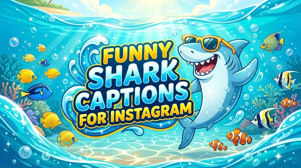 Funny Shark Captions for Instagram