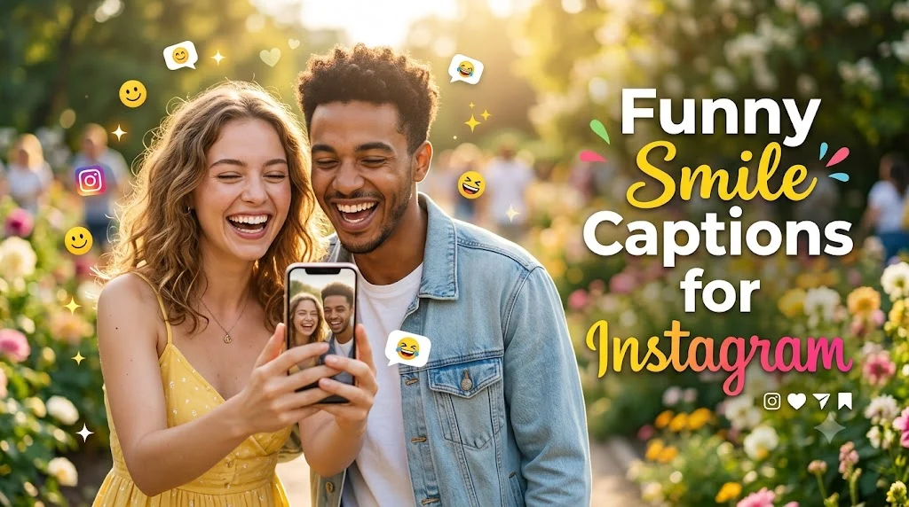 Funny Smile Captions for Instagram