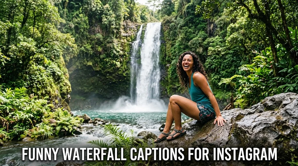 Funny Waterfall Captions for Instagram