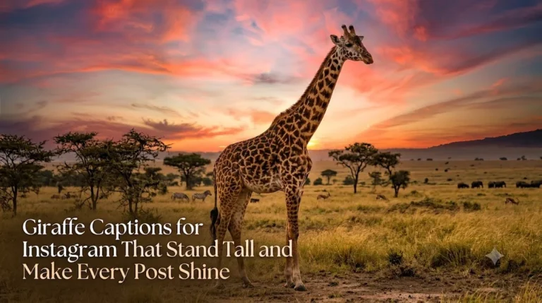 Giraffe Captions for Instagram