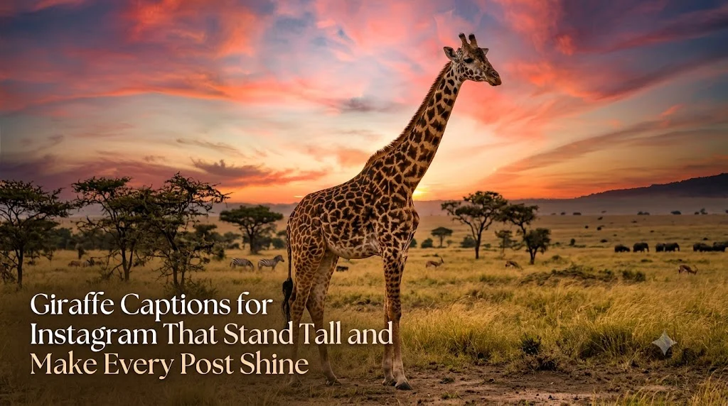 Giraffe Captions for Instagram