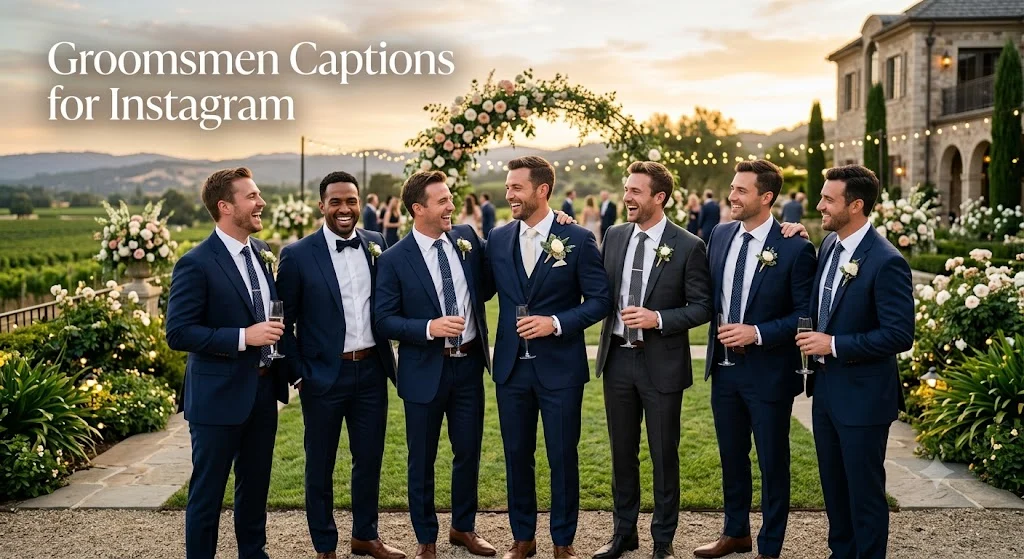 Groomsmen Captions for Instagram