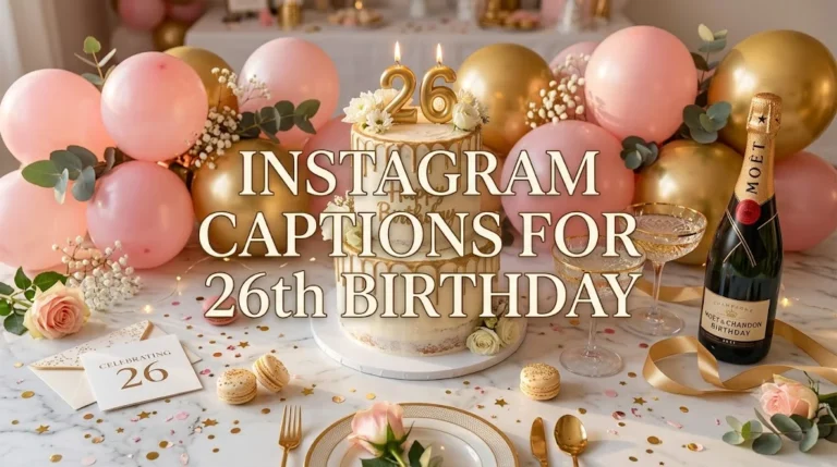 Instagram Captions for 26th Birthday