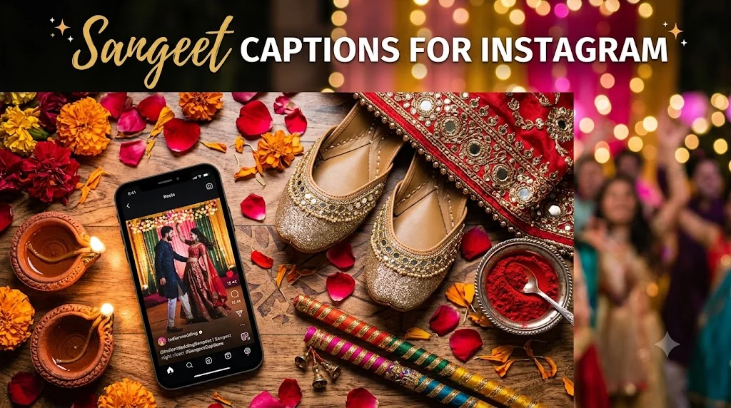 Sangeet Captions for Instagram