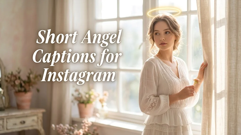 Short Angel Captions for Instagram