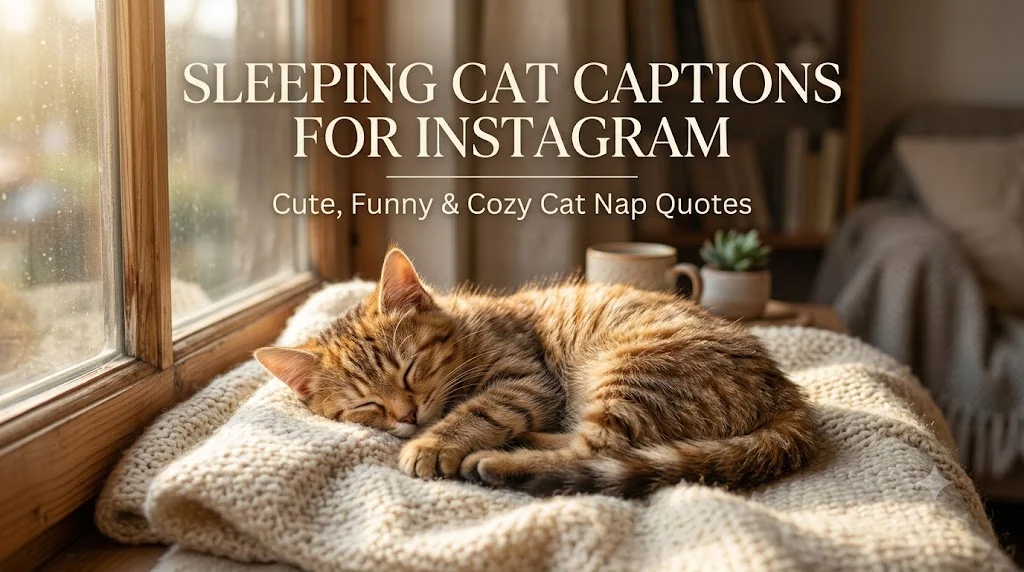 Sleeping Cat Captions for Instagram