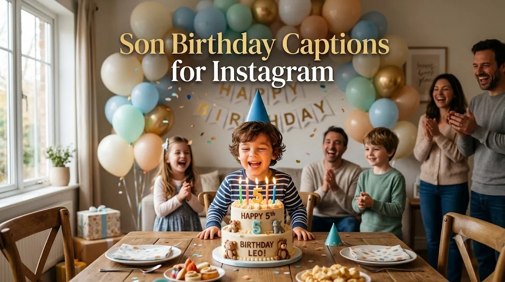 Son Birthday Captions for Instagram