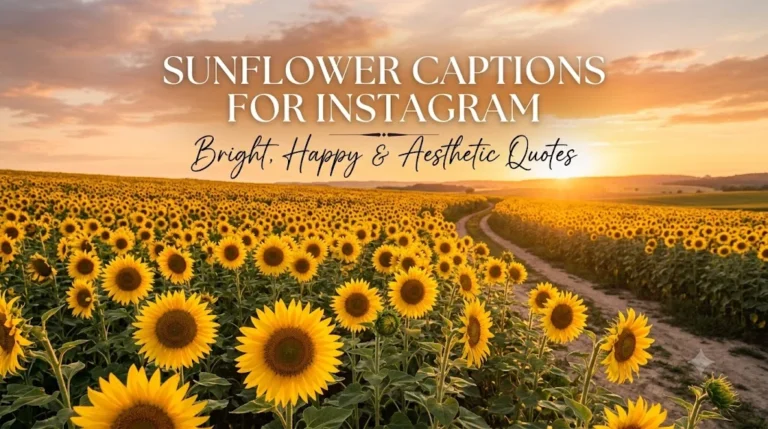 Sunflower Captions for Instagram
